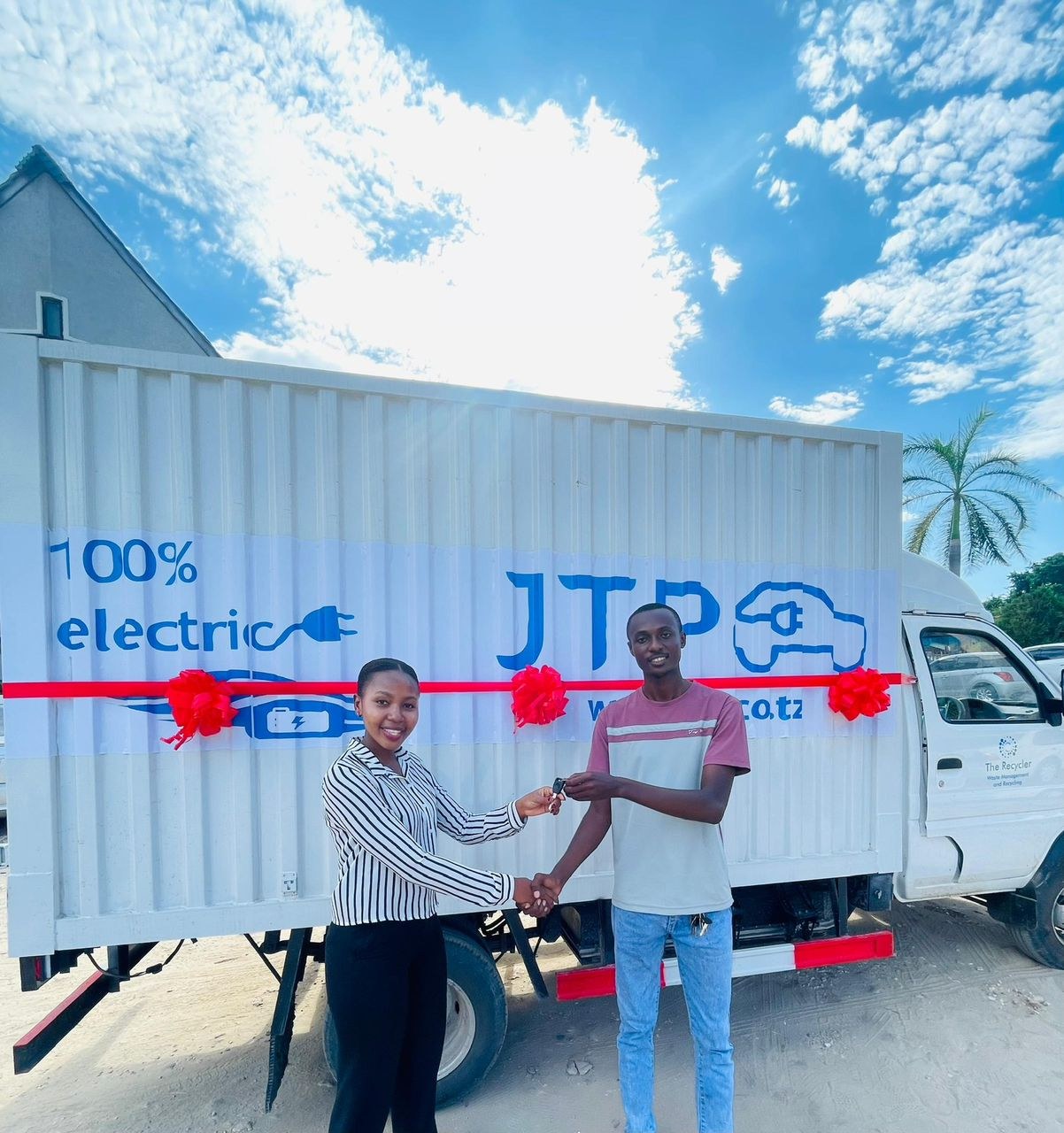 JTP electric delivery truck handover
